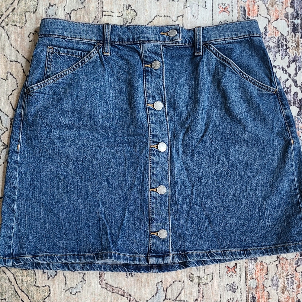 Banana Republic Classic Blue Denim Skirt